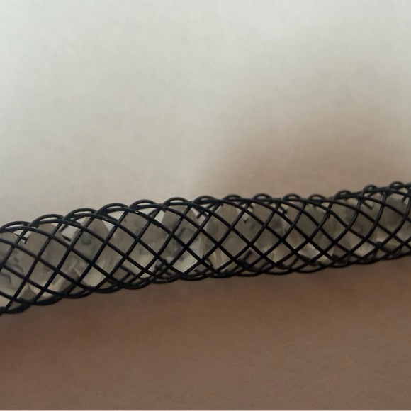 Betsey Johnson Rhinestone Snake Design Mesh Necklace - Picture 4 of 7